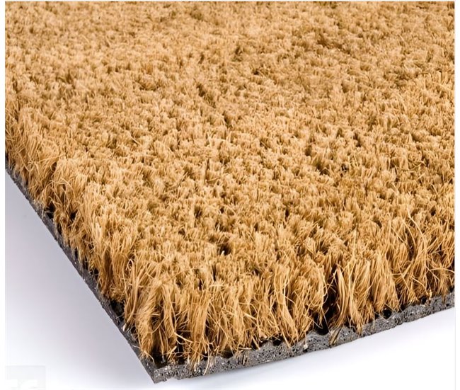 Pavimentos Arquiservi - Capacho de fibra de coco natural 40x70 Castanho Claro