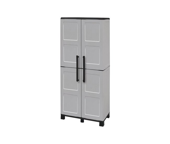 Armário exterior em PVC Cinza