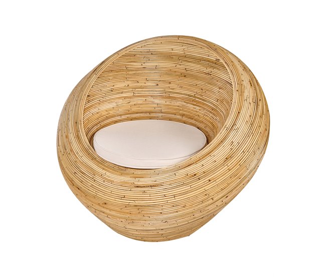 Beliani Poltrona MAIORI Natural