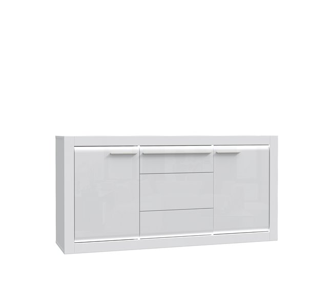 Aparador branco brilhante LIVING Branco Brillo