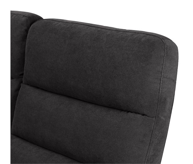 Sofá 3 lugares relax manual ZEUS cor cinza Cinza