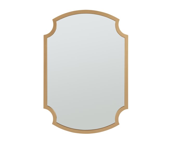 [en.casa] Espelho de parede Aura design atrativo MDF Dourado