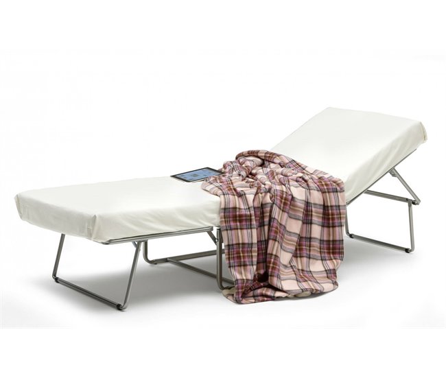 Pufe conversível em cama de solteiro Dabay 45x80 Azul Marino