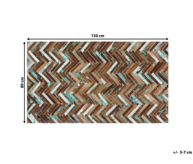 Beliani Pelos curtos AMASYA 80x150 Dourado