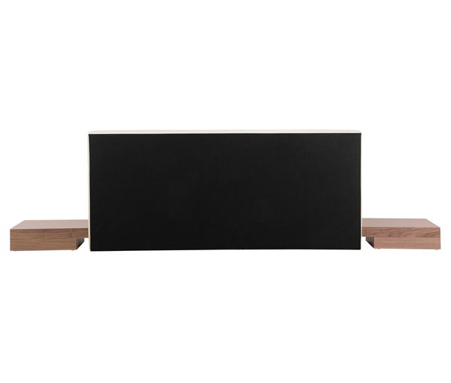 Beliani Cama com LED MDF ZEN 308x229 Castanho
