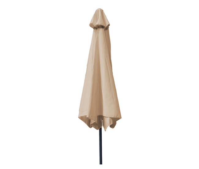 Acomoda Textil - Guarda-sol de jardim com revestimento anti-UV e pega de manivela Bege