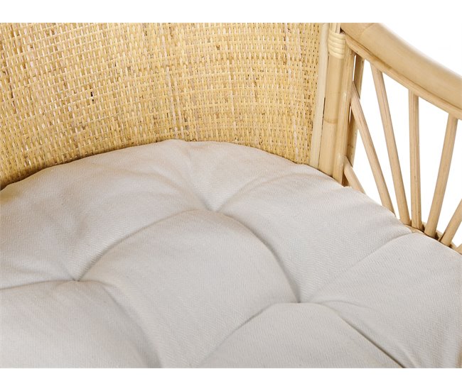 Beliani Berço Rattan/vime LAGRASSE Natural