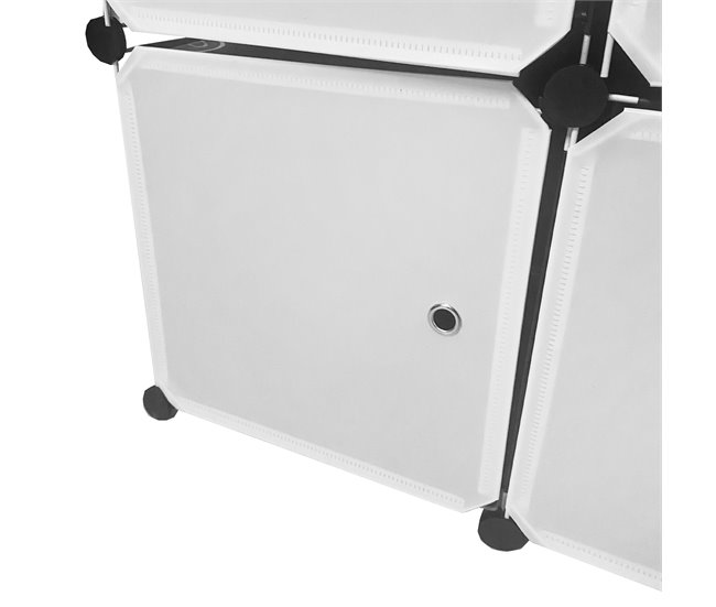 Guarda-roupa Elite Cube Caixa Personalizável 12 Cubos/Portas 111 Preto