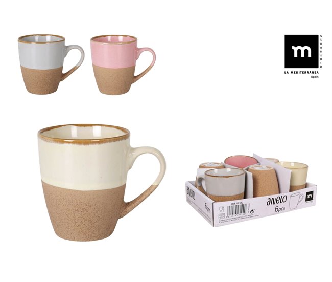 Caneca sortida ANELO 200cc marca LA MEDITERRÁNEA Castanho