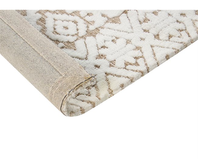 Beliani Pelos curtos GOGAI 300x400 Branco/ Bege