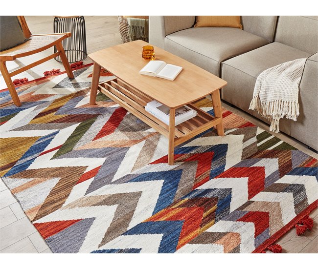 Beliani Kilim KANAKERAVAN 160x230 Multicor