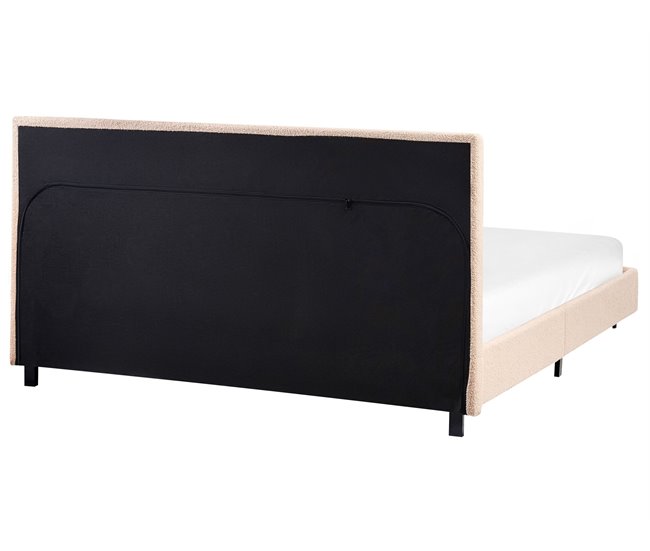 Beliani Cama Bouclé ALBI 155x211 Bege
