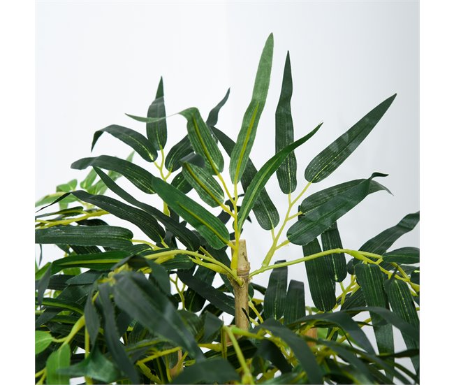 Árvore de bambu artificial PE, PP, Cimento Outsunny Verde