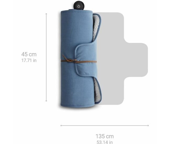 Almofada Elétrica para o Pescoço e Costas OL 850 Azul