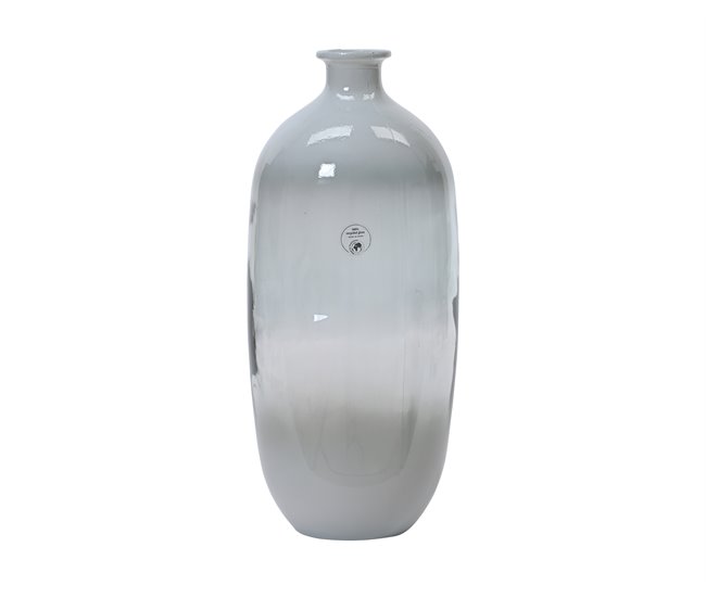 Vaso para flores YERMO vidro reciclado Branco