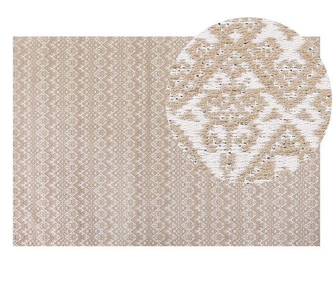 Beliani Entrelaçado ATIMA 160x230 Bege
