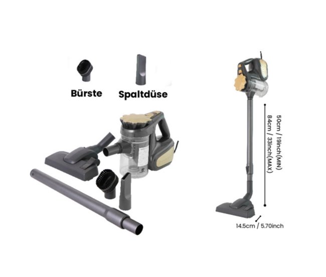 SUPERLEX SVC007DE Aspirador de Mão - 600W Cinza