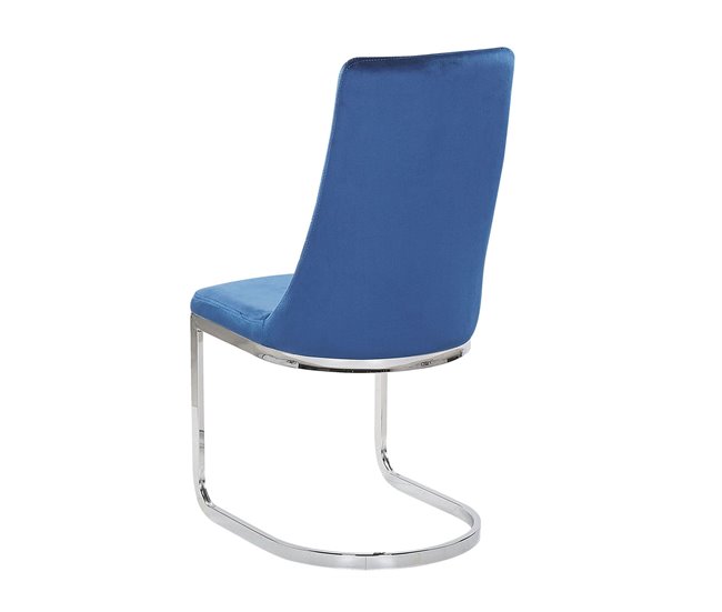 Beliani Silla de comedor ALTOONA Azul Marino