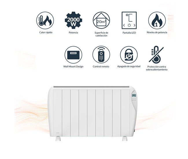 Aquecedor de ambiente Infiniton HD-ET20 - 2000 W Branco/cinza