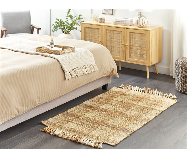 Beliani De tejido plano BERISSA 80x150 Bege