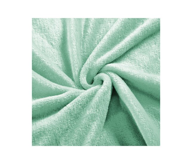  Acomoda Textil - Manta de veludo liso, macia e quente. Verde