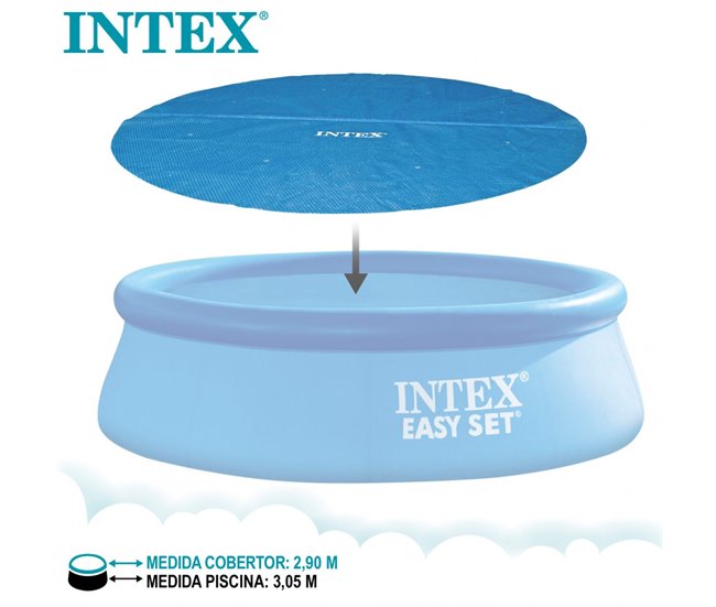 Cobertura solar INTEX para piscinas Easy Set ou Metal Frame Azul
