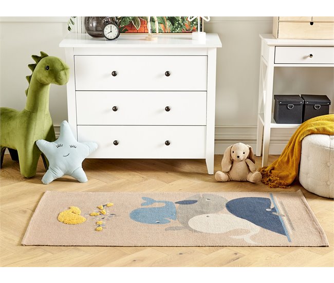 Beliani Tapetes para crianças SEAI Azul