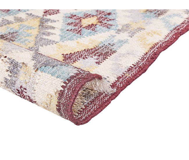 Beliani Entrelaçado FENER 140x200 Multicor