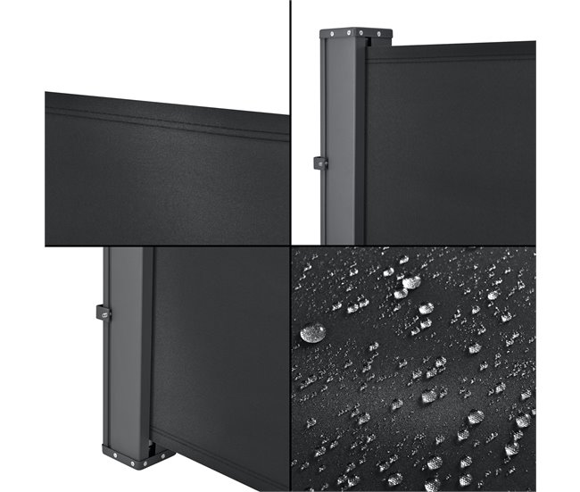 Toldo lateral exterior Mulhacen extensível 300x10 Preto