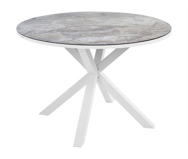 Beliani Conjunto de refeição MALETTO/GROSSETO Branco