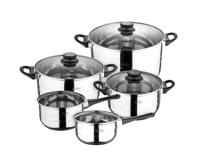 Bateria de cozinha de 8 peças Multicor