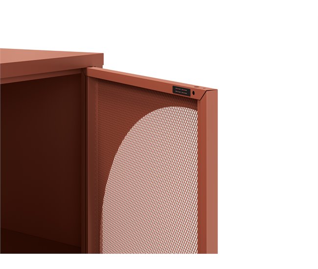 Aparador TAYRA com 4 portas Terracota