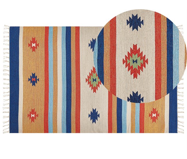 Beliani Kilim TARONIK 140x200 Multicor