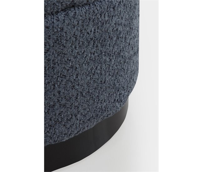 Pufe estofado Azul Marino