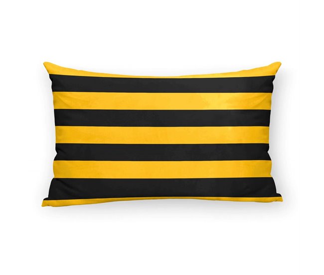 Capa de travesseiro Hufflepuff Values Preto