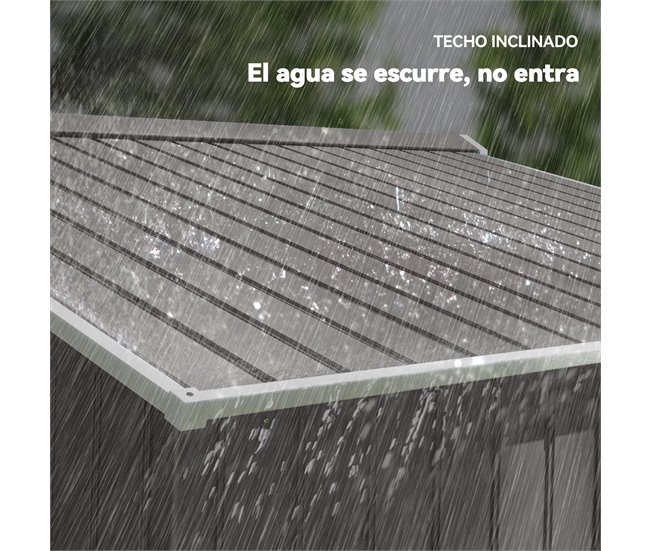 Abrigo de Armazenamento Aço Galvanizado e PP Outsunny Cinza