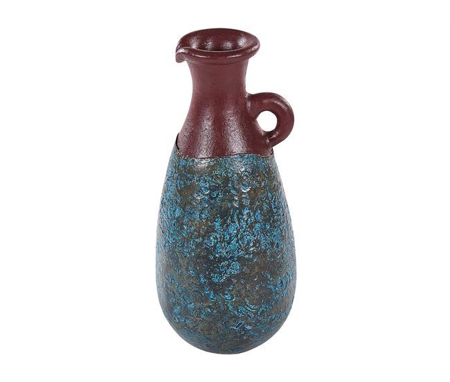 Beliani Jarro decorativo VELIA Azul