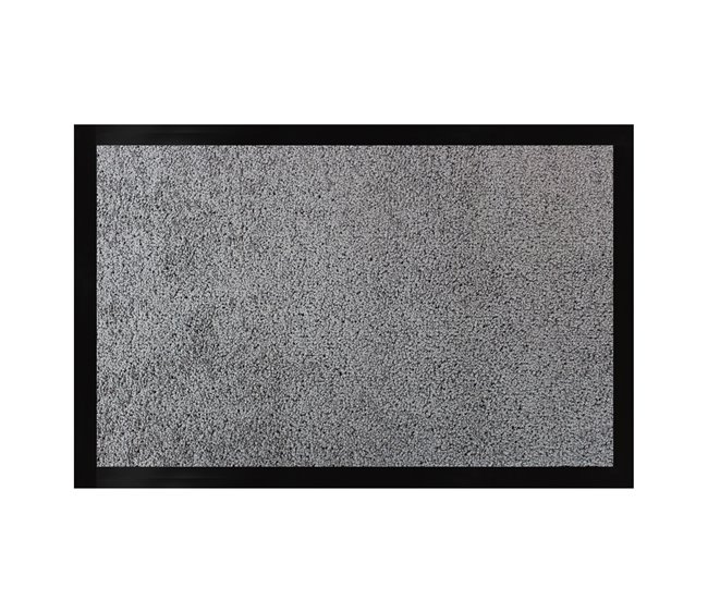  Acomoda Textil - Tapete de entrada absorvente para interiores e exteriores 60x80 Cinza Claro