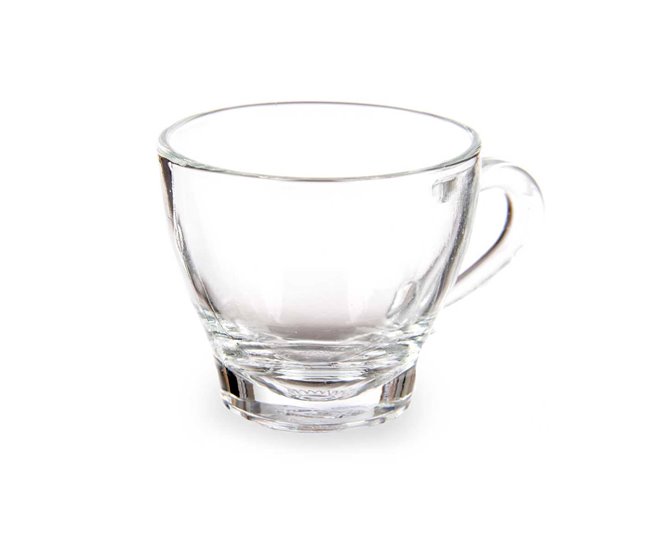 Conjunto de 4 xícaras de café com alça coleção VIVALTO Transparente