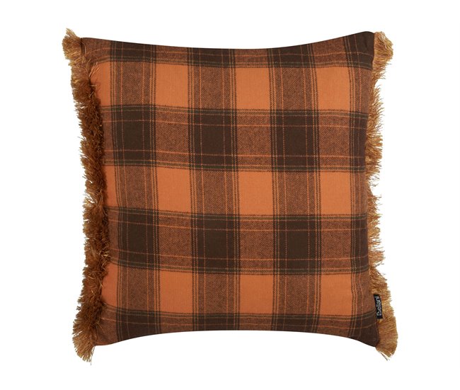 Beliani Almofada decorativa BARJA 45x45 Laranja