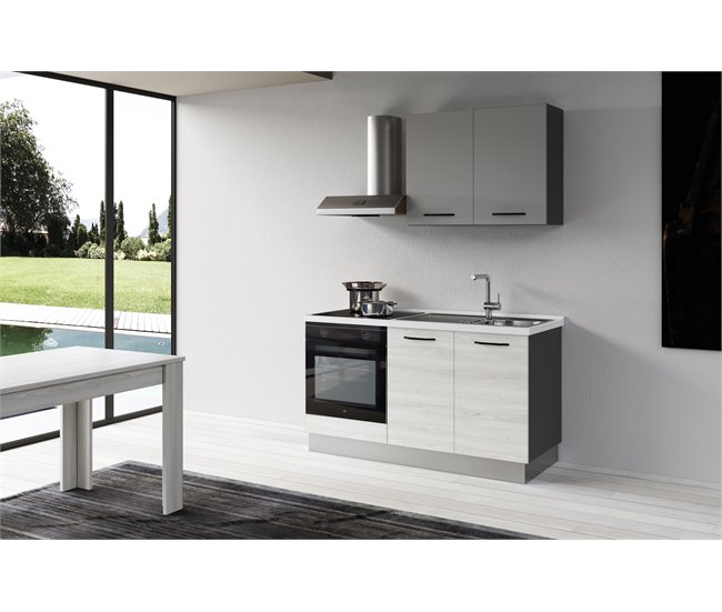 Cozinha GILDA 2.0 Direita Branco/cinza
