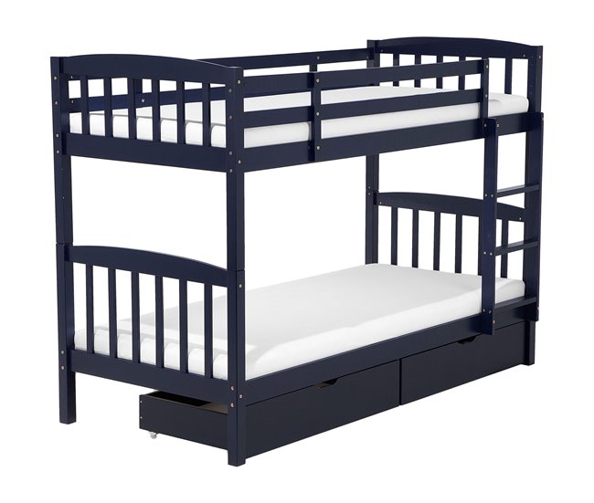 Beliani Beliche Pinho REVIN 87x208 Azul Marino