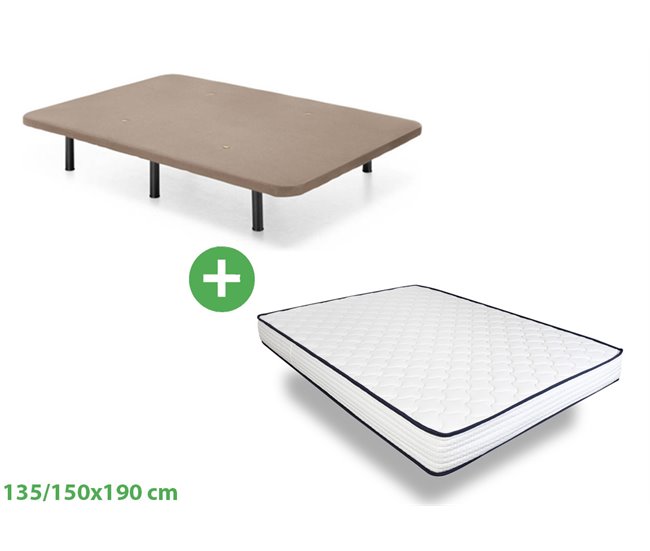 Base estofada com colchão 