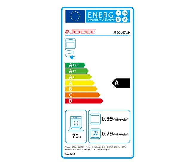 Forno elétrico JOCEL JFE014719 airfry 70 litros Preto