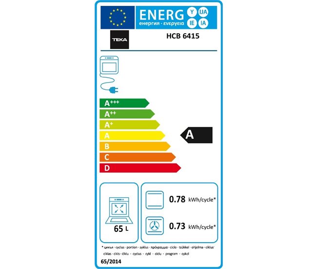 Forno elétrico TEKA HCB 6415 multifunções 70 litros A Inoxidavel