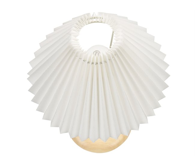 Beliani Candeeiro de mesa COOKS Natural/ Branco