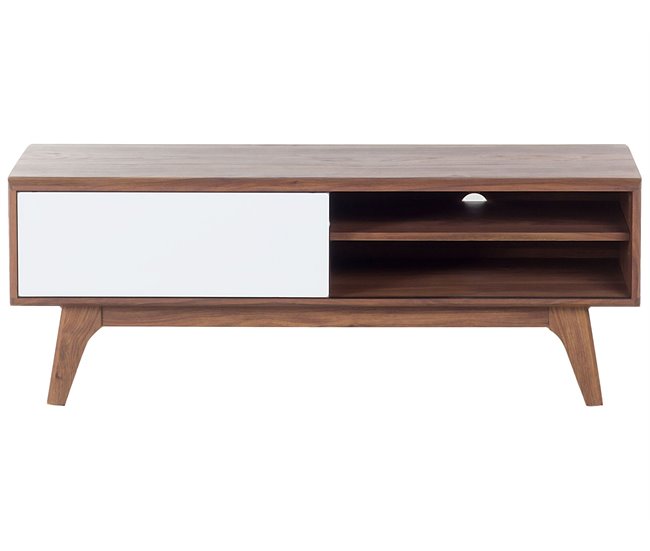 Beliani Mesa de TV BUFFALO 117 Castanho