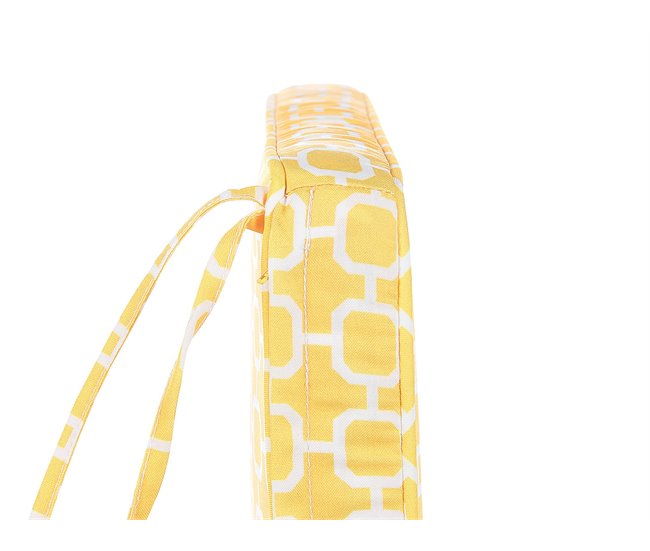 Beliani Almofada de assento para exterior TERNI 34x37 Amarelo