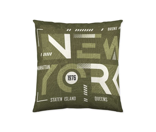 CAPA DE ALMOFADA VAZIA NY AREA Estampado