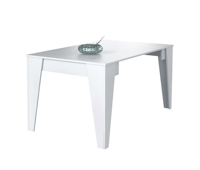  Mesa de consola extensível TM 90x53 Branco